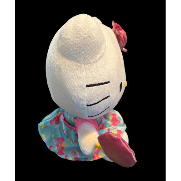 Hello Kitty So Sweet Plush Doll 2013 10" Floral Dress & Candy Accessory - Picture 2 of 5